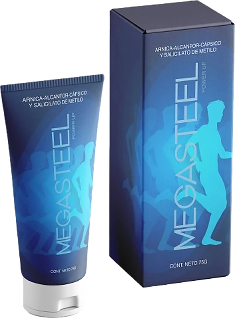Pomo y estuche de MegaSteel crema cosm&eacute;tica de masaje de 75 g